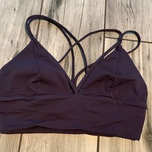 Lululemon Athletica Deep Purple Strappy Sports Bra